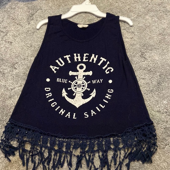 Navy Blue Tank Top - Picture 1 of 1